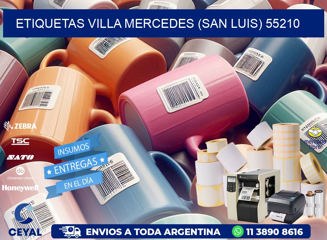 ETIQUETAS VILLA MERCEDES (SAN LUIS) 55210