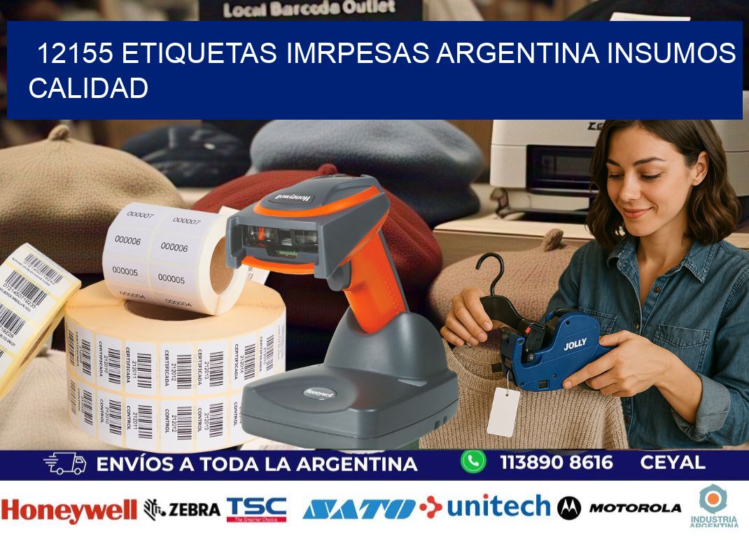 12155 etiquetas imrpesas argentina INSUMOS CALIDAD
