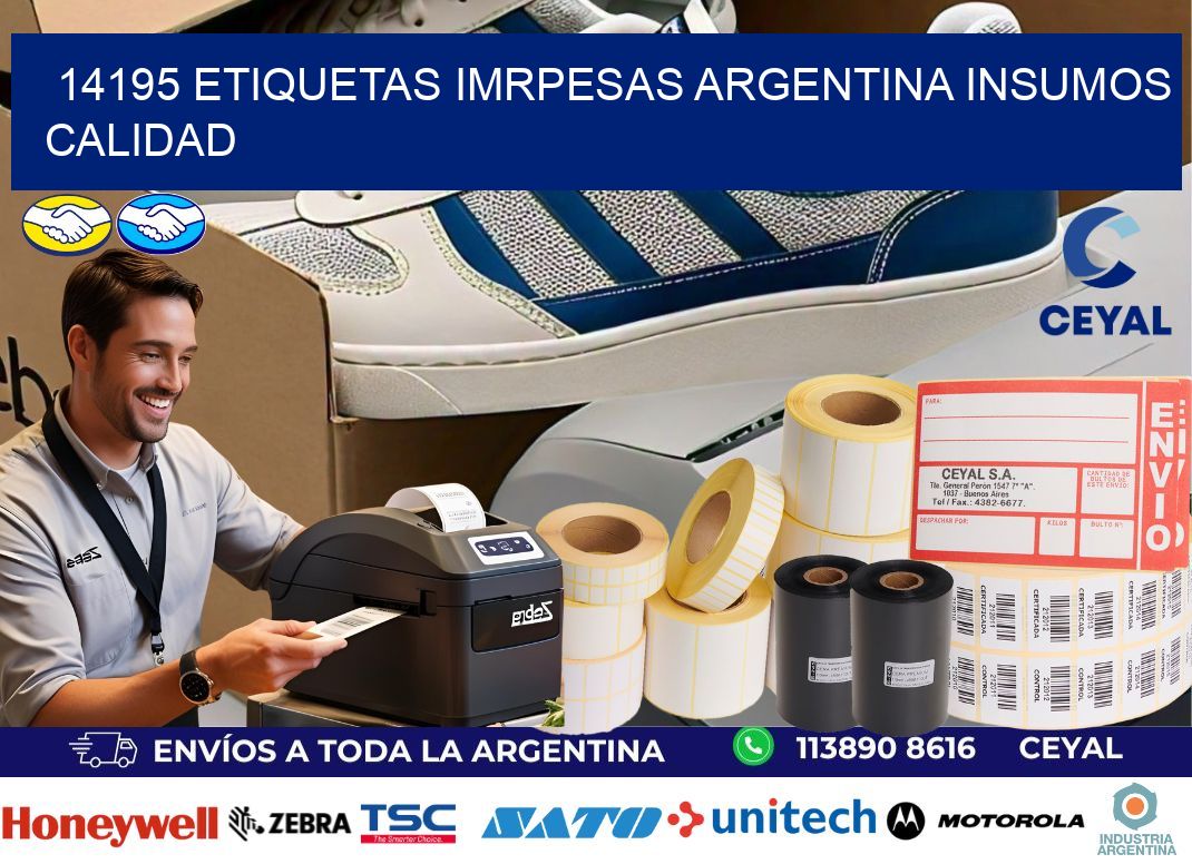 14195 etiquetas imrpesas argentina INSUMOS CALIDAD
