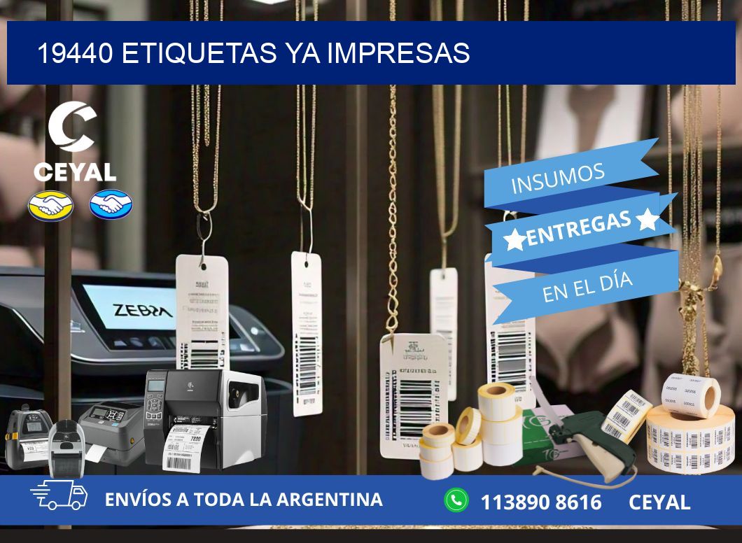19440 ETIQUETAS YA IMPRESAS