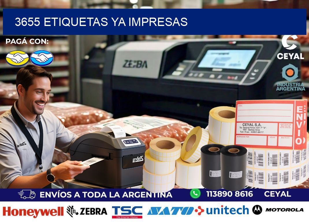 3655 ETIQUETAS YA IMPRESAS