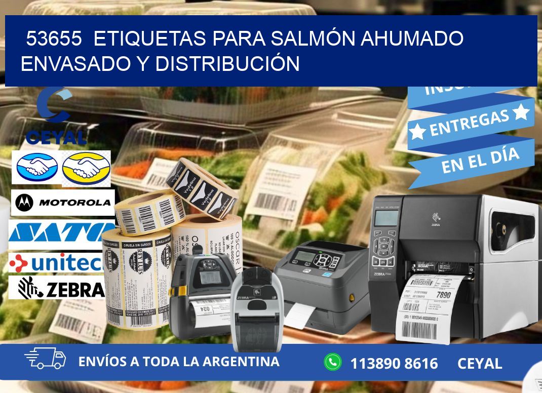 53655  ETIQUETAS PARA SALMÓN AHUMADO ENVASADO Y DISTRIBUCIÓN