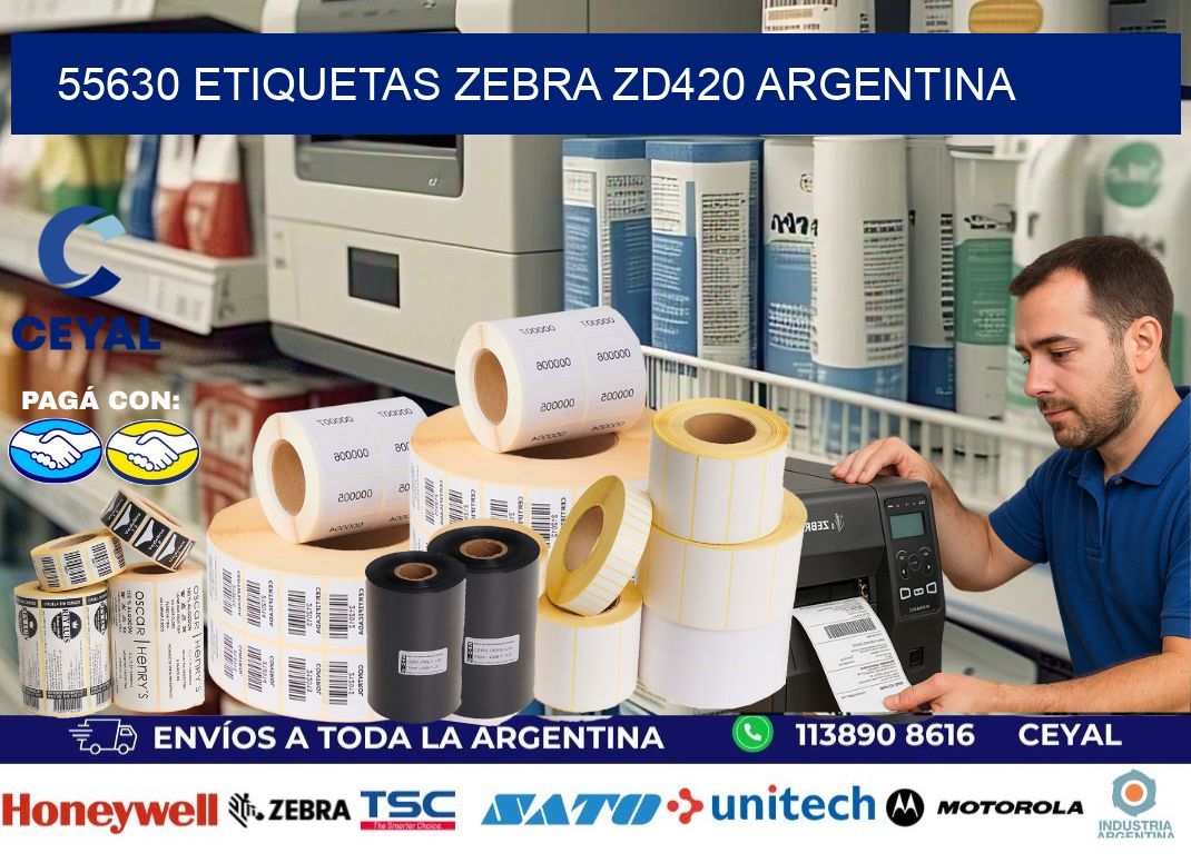 55630 etiquetas zebra zd420 argentina