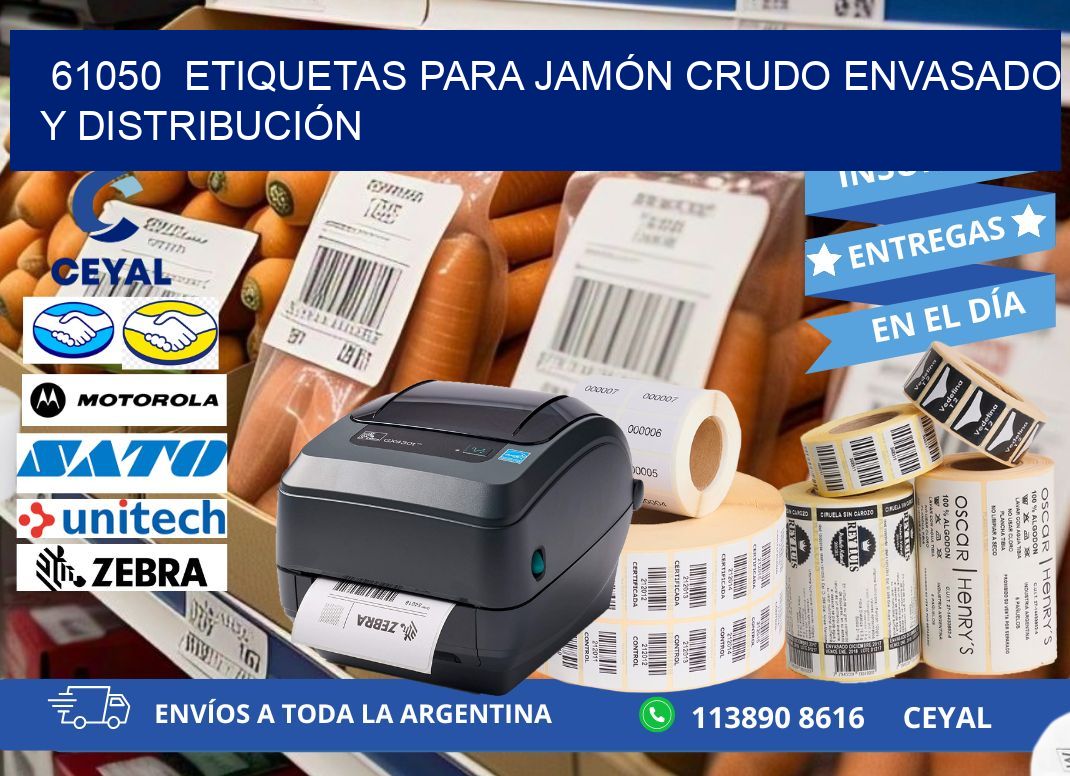 61050  ETIQUETAS PARA JAMÓN CRUDO ENVASADO Y DISTRIBUCIÓN