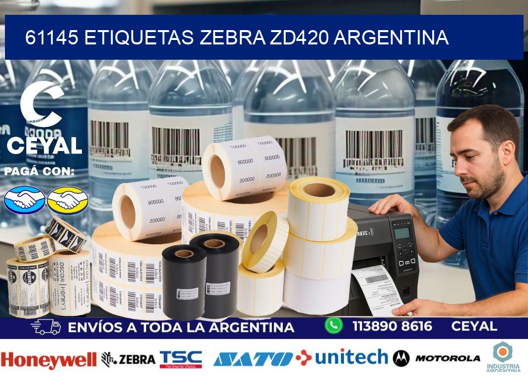 61145 etiquetas zebra zd420 argentina