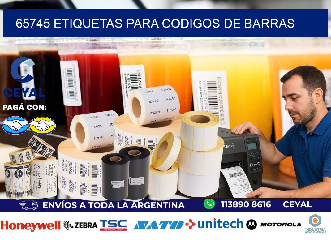 65745 ETIQUETAS PARA CODIGOS DE BARRAS