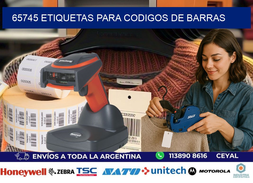 65745 ETIQUETAS PARA CODIGOS DE BARRAS