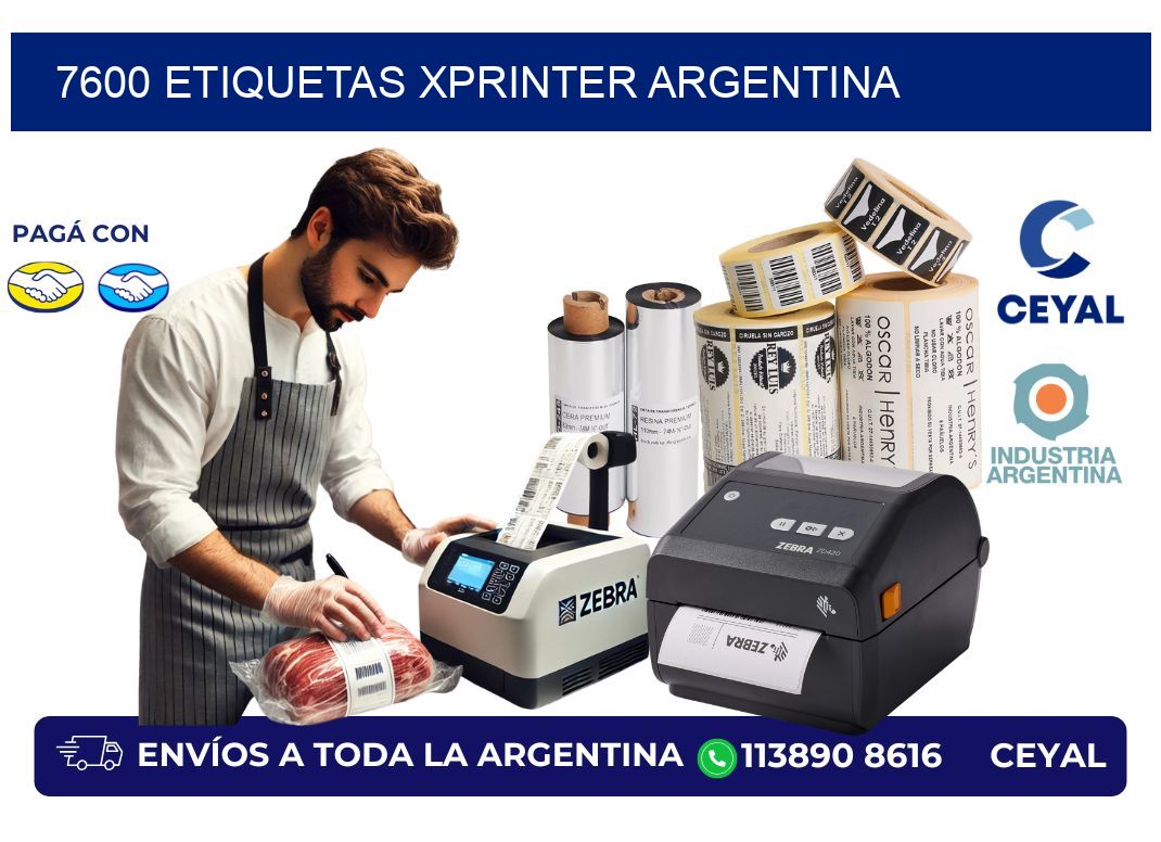 7600 etiquetas xprinter argentina