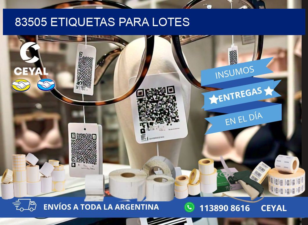 83505 ETIQUETAS PARA LOTES