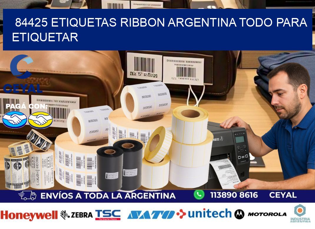 84425 etiquetas ribbon argentina TODO PARA ETIQUETAR