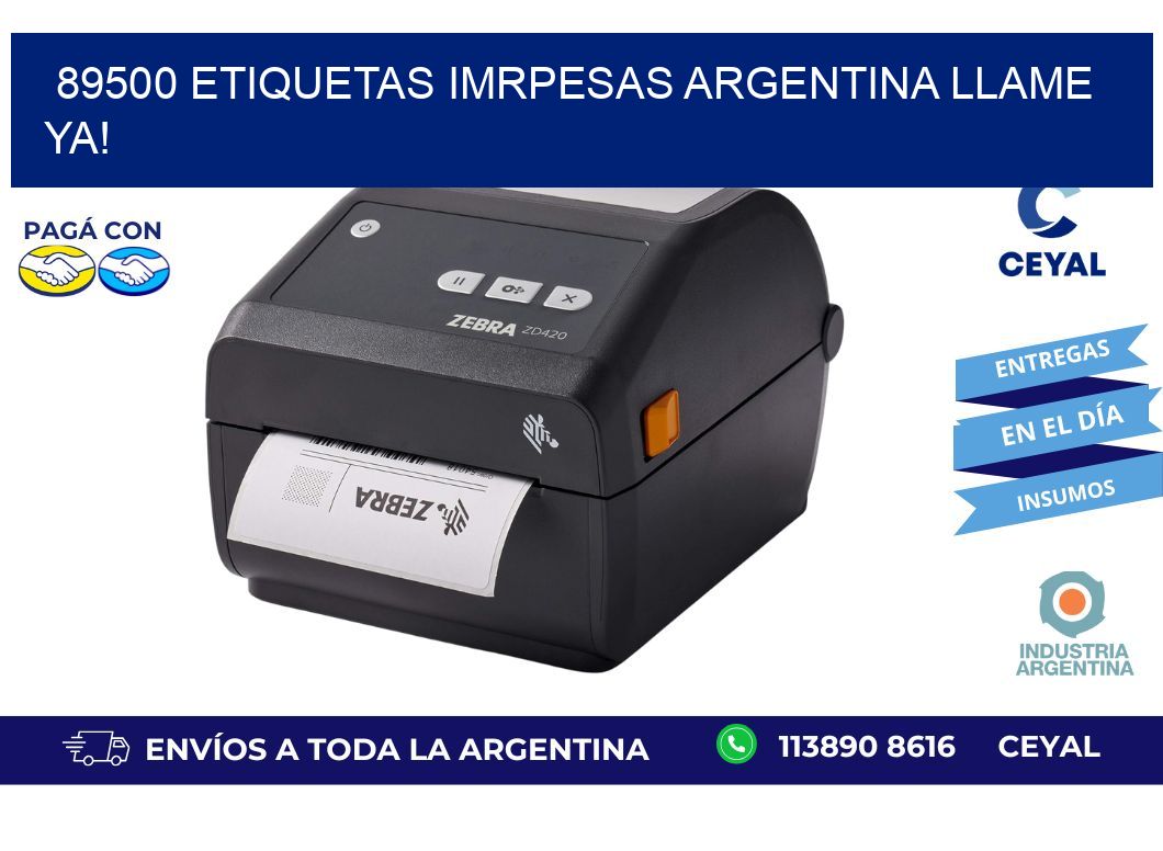 89500 etiquetas imrpesas argentina LLAME YA!