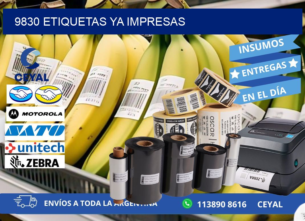 9830 ETIQUETAS YA IMPRESAS