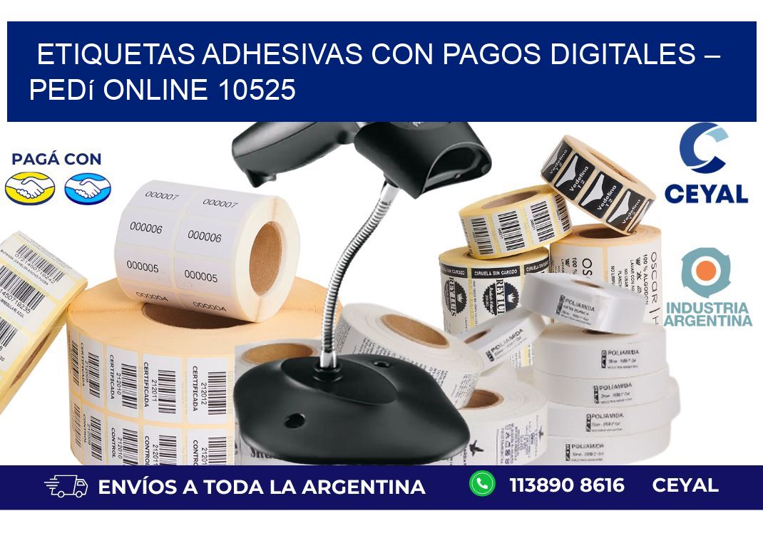Etiquetas ADhesivas con Pagos Digitales – Pedí Online 10525