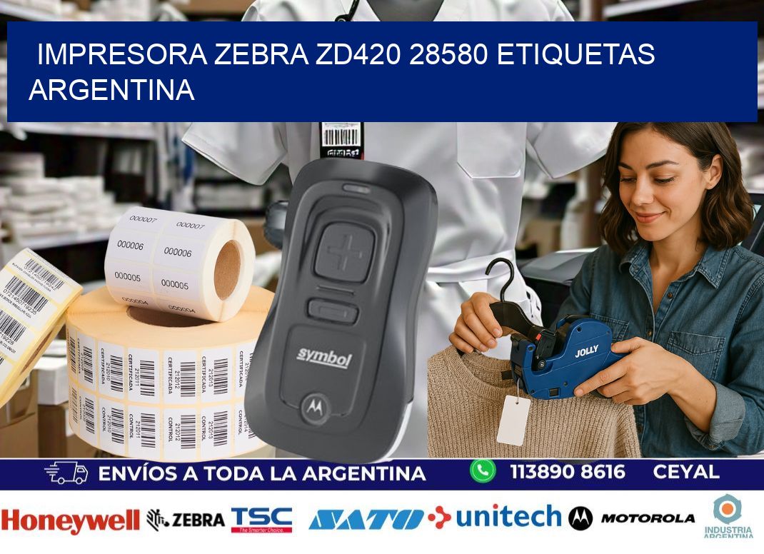 Impresora zebra zd420 28580 etiquetas argentina