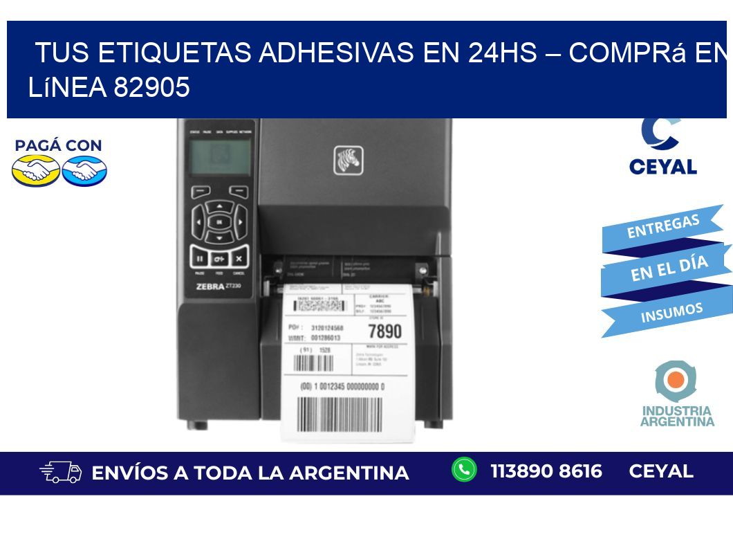 Tus Etiquetas Adhesivas en 24hs – Comprá en Línea 82905