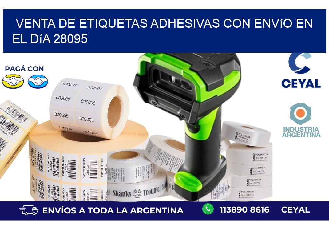 Venta de Etiquetas Adhesivas con Envío en el Día 28095