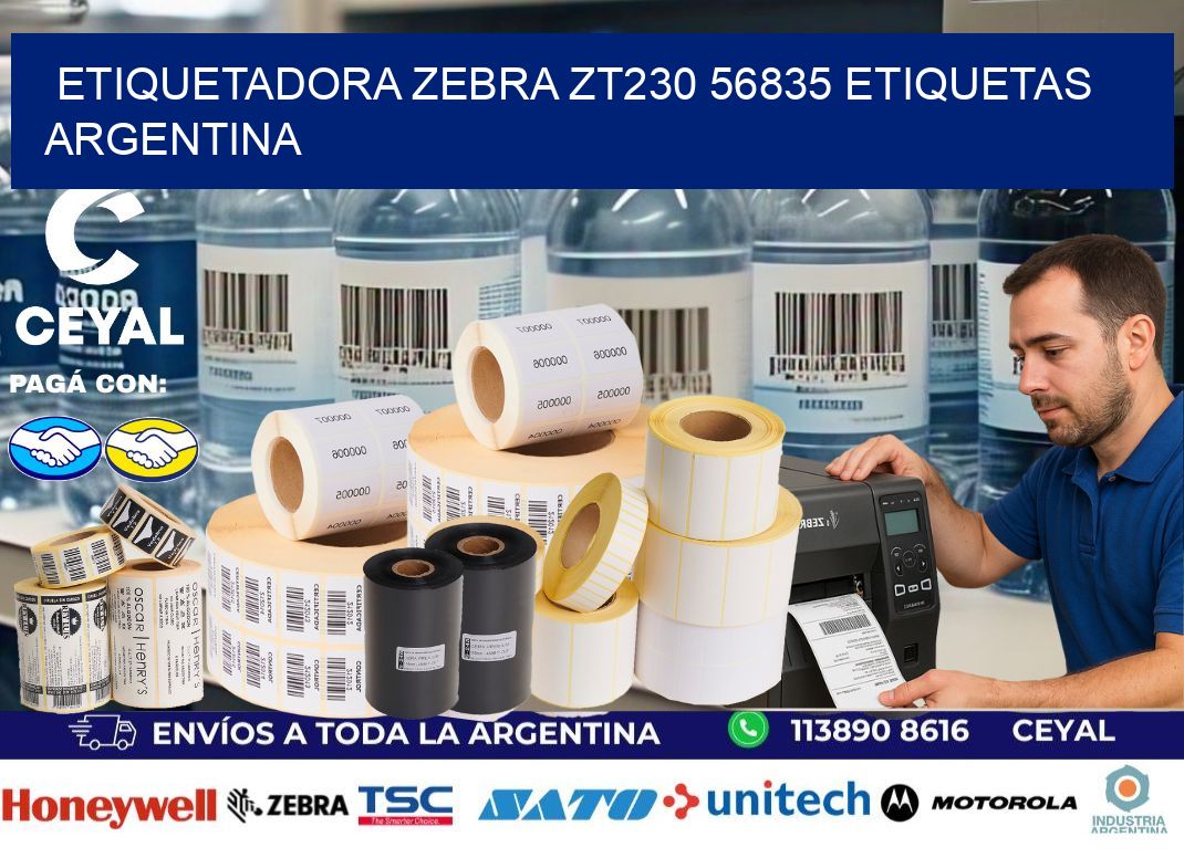 etiquetadora zebra zt230 56835 etiquetas argentina